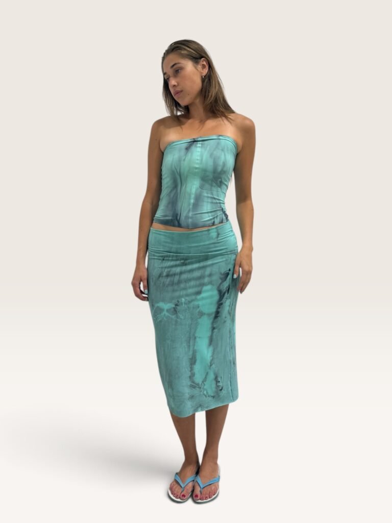 bandeau top - aqua - criticalpoetry