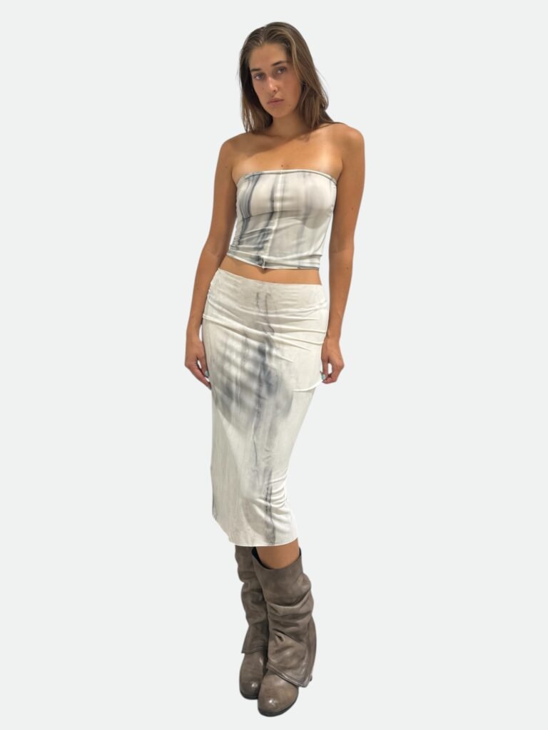 maxi skirt - mist - criticalpoetry