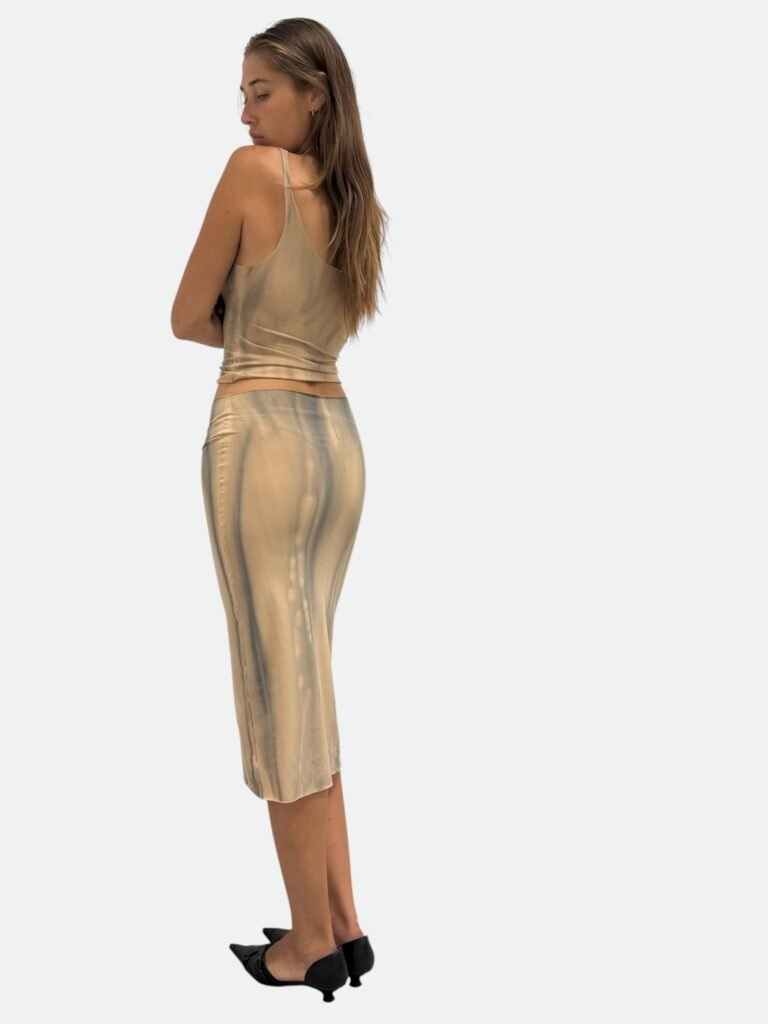 maxi skirt - sand - criticalpoetry