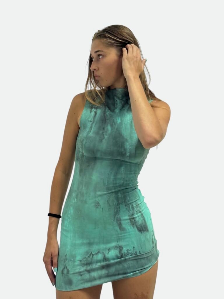 mini dress - aqua - criticalpoetry