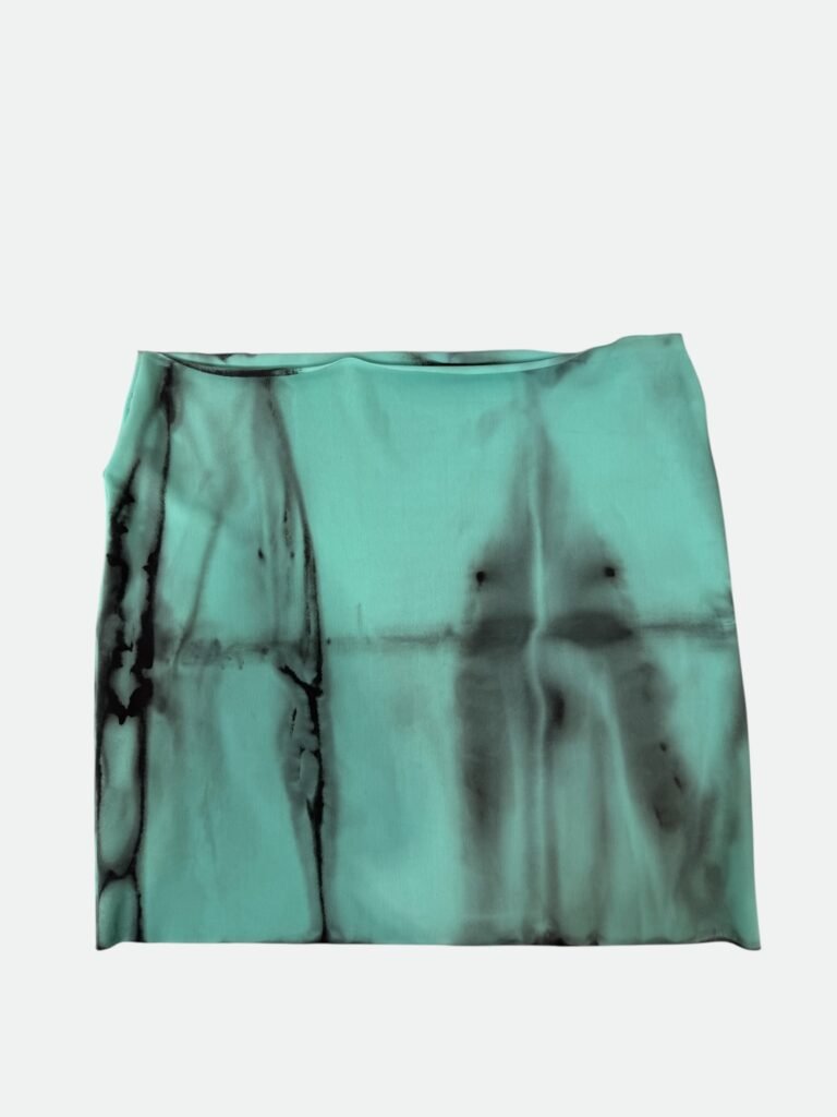 mini skirt - aqua - criticalpoetry